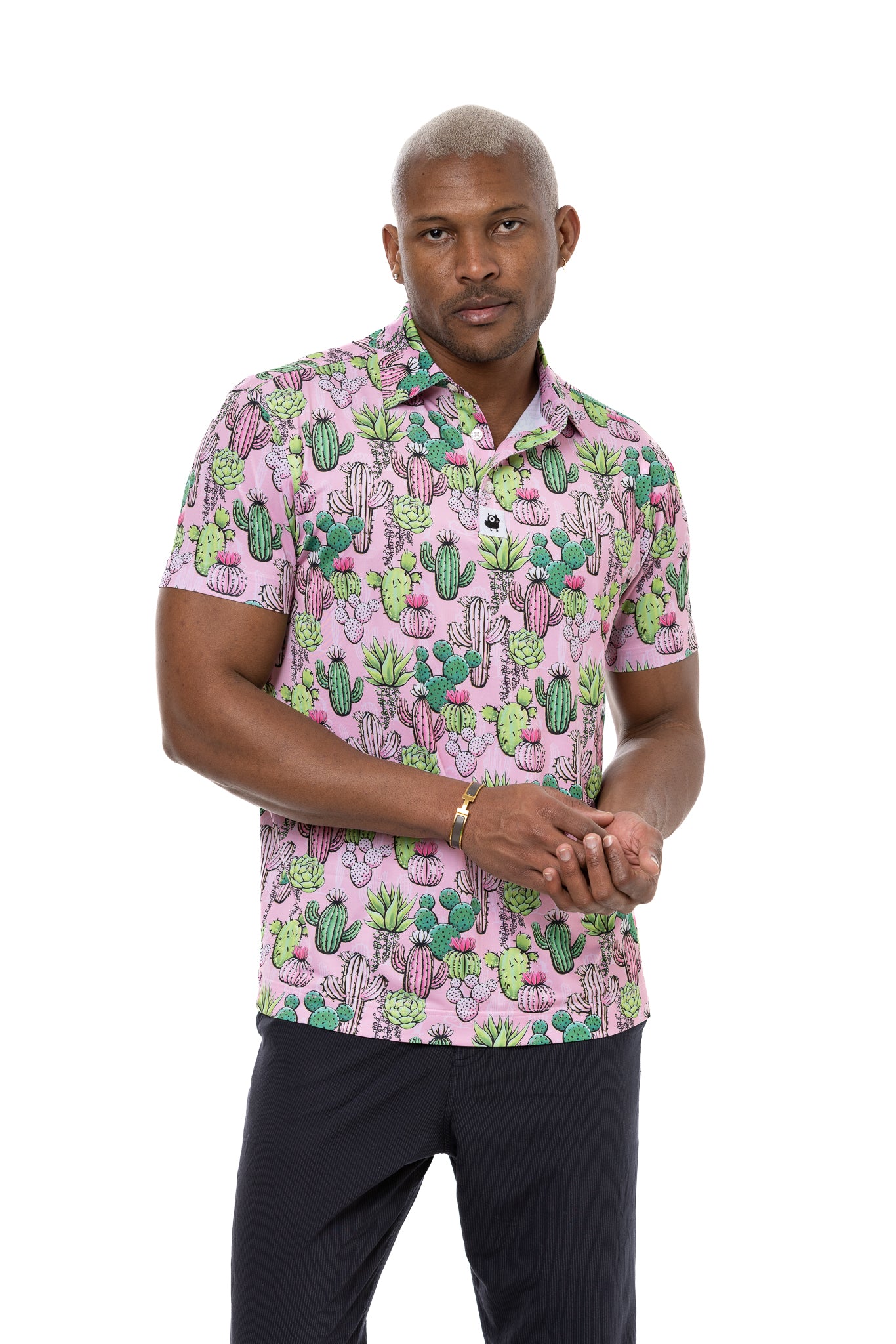 Cactus Frenzy Golf Polo