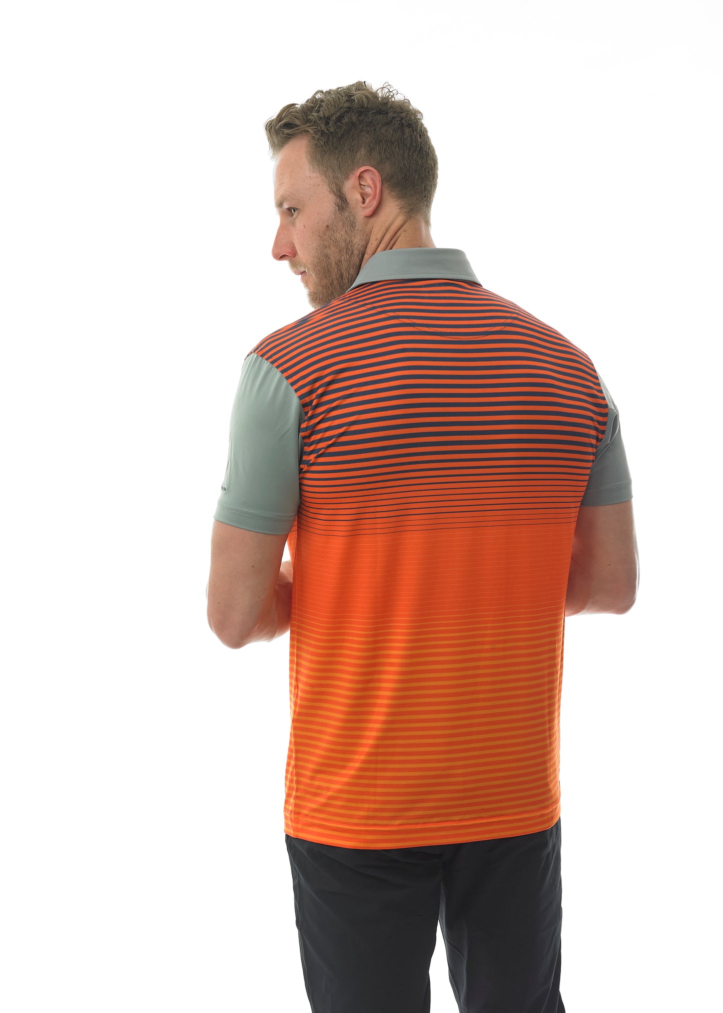Sunset Striker Golf Polo