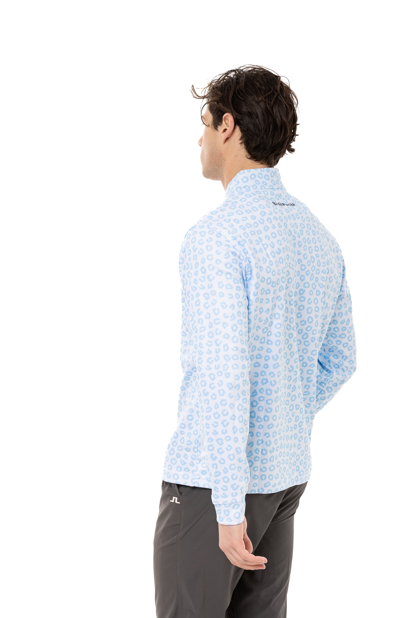 Snowy Leopard Quarter Zip Golf Pullover