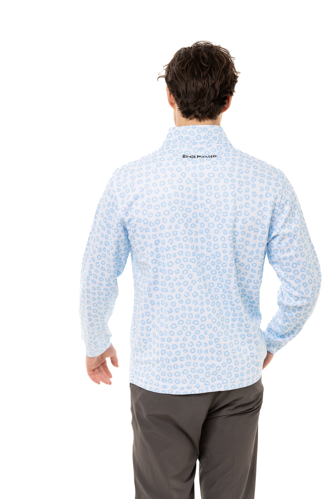 Snowy Leopard Quarter Zip Golf Pullover